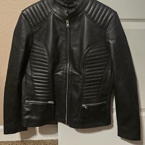 N-185 Black Leather Jacket